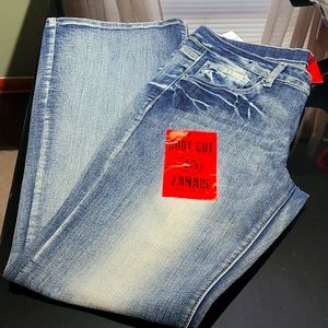 - Zanadi Women's Boot Cut Jeans - Dark Blue